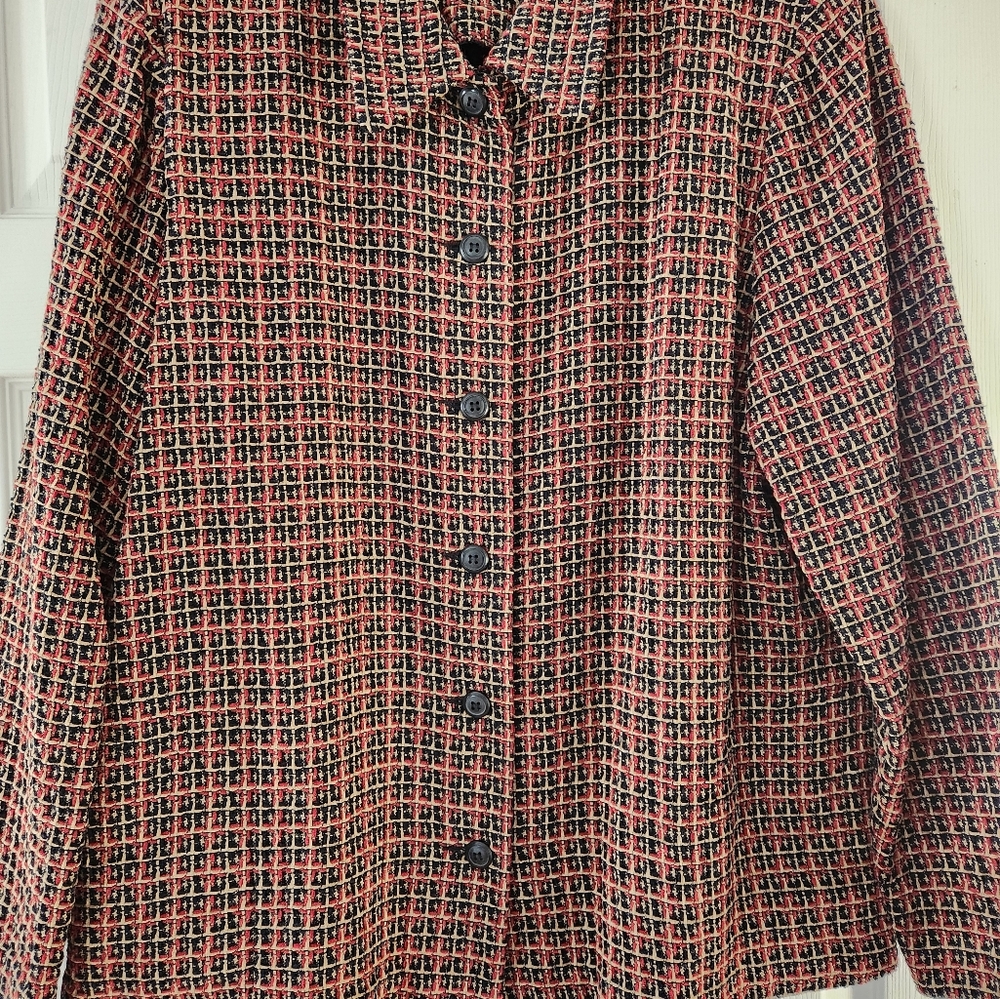 Alfred Dunner tweed suit jacket EUC